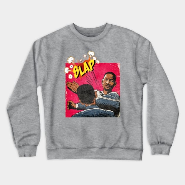 WILL SMITH SLAPS CHRIS ROCK Crewneck Sweatshirt by thedeuce